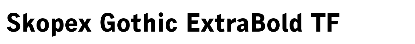Skopex Gothic ExtraBold TF